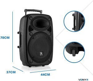 Kolumna z mikrofonami/ nagłośnienie mobilne Verve46 15Vonyx one size 17