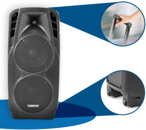 Głośnik Vonyx Kolumna aktywna 2x10'' 1000W BT SPX-PA9210 one size 18