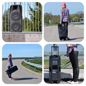 Głośnik Vonyx Kolumna aktywna 2x10'' 1000W BT SPX-PA9210 one size 19