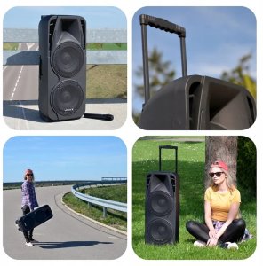 Głośnik Vonyx Kolumna aktywna 2x10'' 1000W BT SPX-PA9210 one size 20