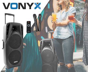 Głośnik Vonyx Kolumna aktywna 2x10'' 1000W BT SPX-PA9210 one size 2