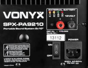 Głośnik Vonyx Kolumna aktywna 2x10'' 1000W BT SPX-PA9210 one size 5