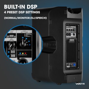Kolumna Vonyx Kolumna aktywna 1sz 15'' 900W z Bi-Amp i DSP one size 18