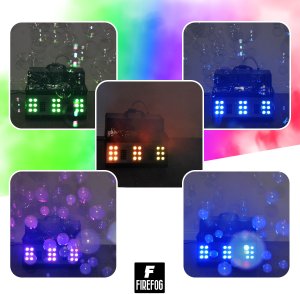 Firefog Wytwornica baniek i dymu z efektem LED Octopus 1500BL DMX pilot one size 14