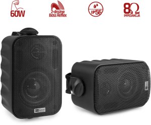 Kolumny instalacyjne 3" 60W IPX5 PD BGO30 czarne w zestawie 2szt one size 1