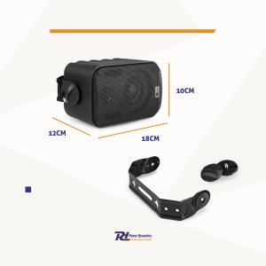 Kolumny instalacyjne 3" 60W IPX5 PD BGO30 czarne w zestawie 2szt one size 13