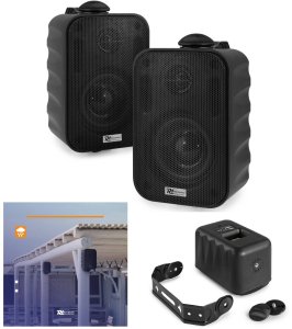 Kolumny instalacyjne 3" 60W IPX5 PD BGO30 czarne w zestawie 2szt one size 2