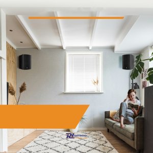 Kolumny instalacyjne dwudrożne 100W - para, kolor czarny one size 12