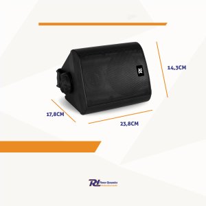 Kolumny instalacyjne dwudrożne 100W - para, kolor czarny one size 15