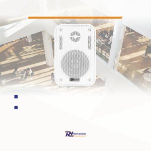 Kolumny instalacyjne 3" 60W IPX5 PD BGO30 w zestawie 2szt białe one size 12