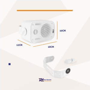 Kolumny instalacyjne 3" 60W IPX5 PD BGO30 w zestawie 2szt białe one size 15