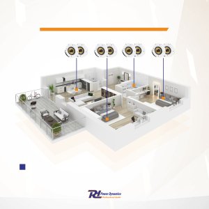 Zestaw głośników sufitowych 120W 6,5 "WCS65 WIFI / BT one size 14