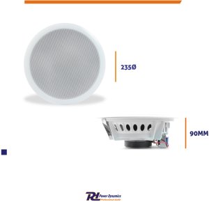 Power Dynamics Głośnik sufitowy 8' 100V CSPB8 one size 9