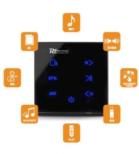 Power Dynamics Zestaw: Wzmacniacz audio z 4 głośnikami sufitowymi Powerline A100B one size 8