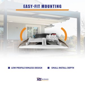 Power Dynamics Zestaw głośników sufitowych MSLP65 6" niskoprofilowych o mocy 100 W one size 8