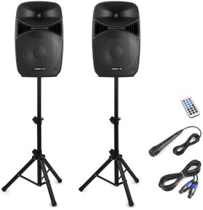 Zestaw nagłośnieniowy aktywny 1000W statywy mikrofon Vonyx one size 1