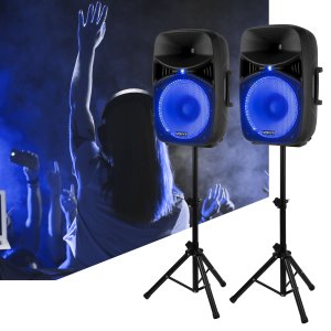 Kolumna Vonyx Zestaw nagłośnieniowy aktywny 1000W statywy mikrofon one size 16