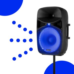 Kolumna Vonyx Zestaw nagłośnieniowy aktywny 1000W statywy mikrofon one size 18