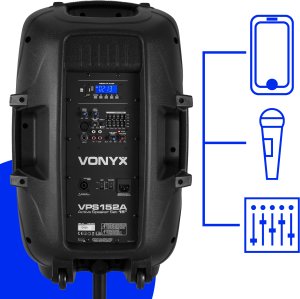 Kolumna Vonyx Zestaw nagłośnieniowy aktywny 1000W statywy mikrofon one size 19
