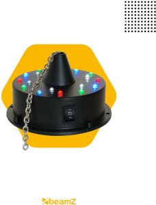 Napęd bateryjny z diodami LED do kul lustrzanych 20/30cm one size 9