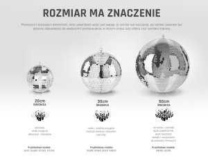 Zestaw: Kula lustrzana 20cm + napęd sieciowy Beamz one size 18