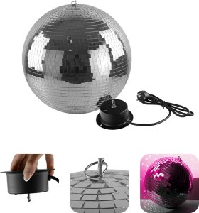 Kula lustrzana 20cm z napędem one size 1