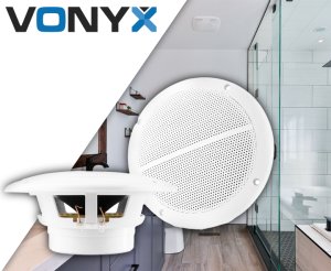 Vonyx Głośniki sufitowe wodoodporne 2x 100W MSV65 one size 2