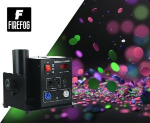 Pojedyncza elektryczna wyrzutnia konfetti DMX pilot BLAST100 Firefog one size 2