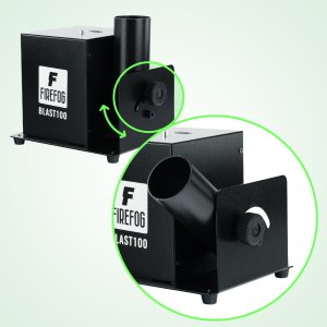Pojedyncza elektryczna wyrzutnia konfetti DMX pilot BLAST100 Firefog one size 4
