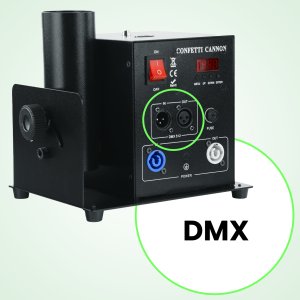 Pojedyncza elektryczna wyrzutnia konfetti DMX pilot BLAST100 Firefog one size 7