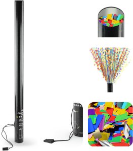 Tuba konfetti 80cm elektryczna - wielokolorowe konfetti one size 2