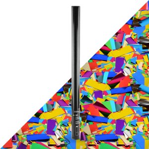 Tuba konfetti 80cm elektryczna - wielokolorowe konfetti one size 3