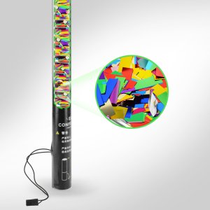 Tuba konfetti 80cm elektryczna - wielokolorowe konfetti one size 7