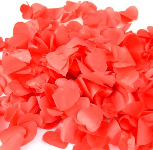 Tuba - wyrzutnia konfetti 60 cm - czerwone serca one size 10