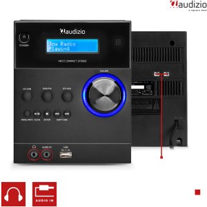 Mikrowieża Metz HiFi Czarny Audizio one size 15