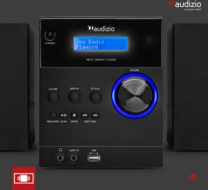 Mikrowieża Metz HiFi Czarny Audizio one size 5