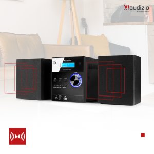 Mikrowieża Metz HiFi Czarny Audizio one size 6