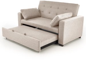 Sofa rozkładana z funkcją spania PAULINIO beżowa HALMAR 4