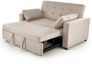 Sofa rozkładana z funkcją spania PAULINIO beżowa HALMAR 5