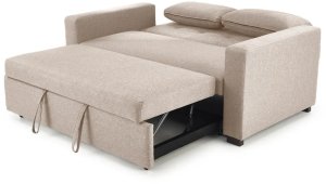 Sofa rozkładana z funkcją spania PAULINIO beżowa HALMAR 8