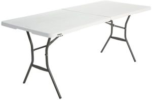 Lifetime Stół składany w pół 183 cm biały granit (80471) 1