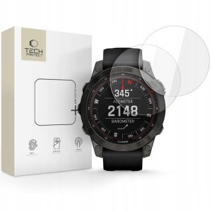 SZKŁO HARTOWANE TECH-PROTECT GLASS FIT+ 2-PACK GARMIN FENIX 7 / 7 PRO CLEAR 1