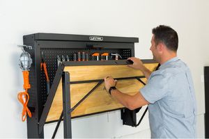 Lifetime Naścienny stół warsztatowy czarny (80421) 10