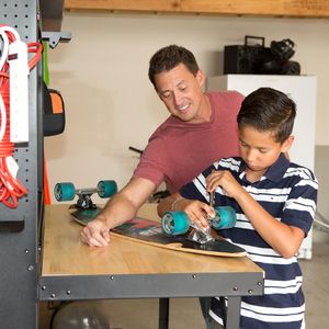 Lifetime Naścienny stół warsztatowy czarny (80421) 8