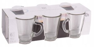 Szklanki do kawy espresso 70 ml 6 szt. 6