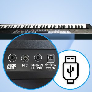 Keyboard 61 podświetlanych klawiszy KBB.217 one size 14