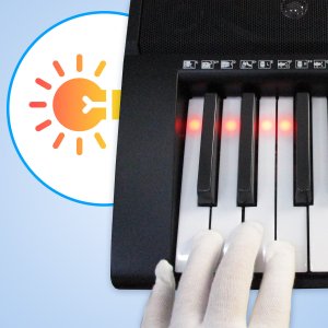 Keyboard 61 podświetlanych klawiszy KBB.217 one size 16