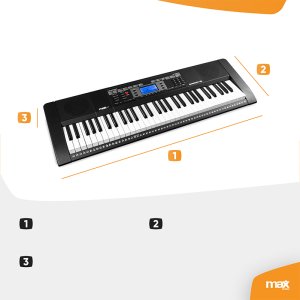Keyboard MIDI 61 podświetlanych klawiszy Rhapsody61L Max one size 11