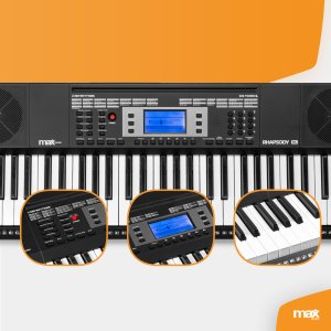 Keyboard MIDI 61 podświetlanych klawiszy Rhapsody61L Max one size 12
