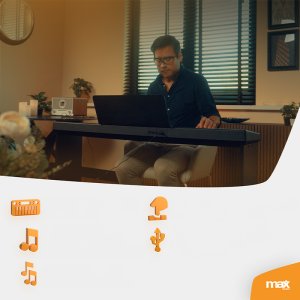 Pianino cyfrowe ważone pełnowymiarowe 88-klawiszowe RhapsodyDP88 Max one size 10